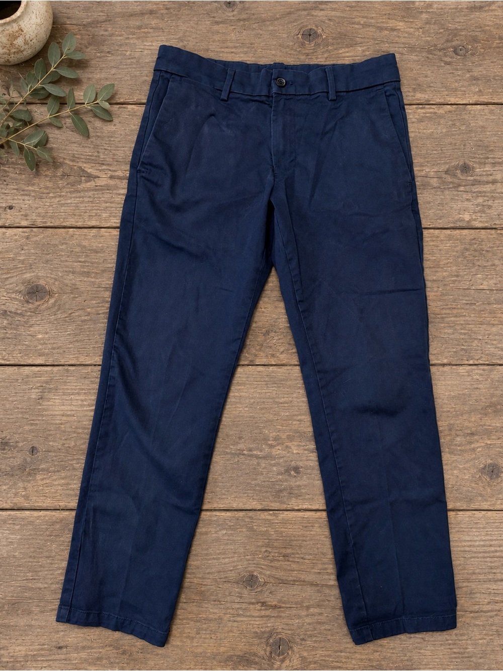 Banana Republic Men’s Navy Stretch Cotton Chino Pants 30x29